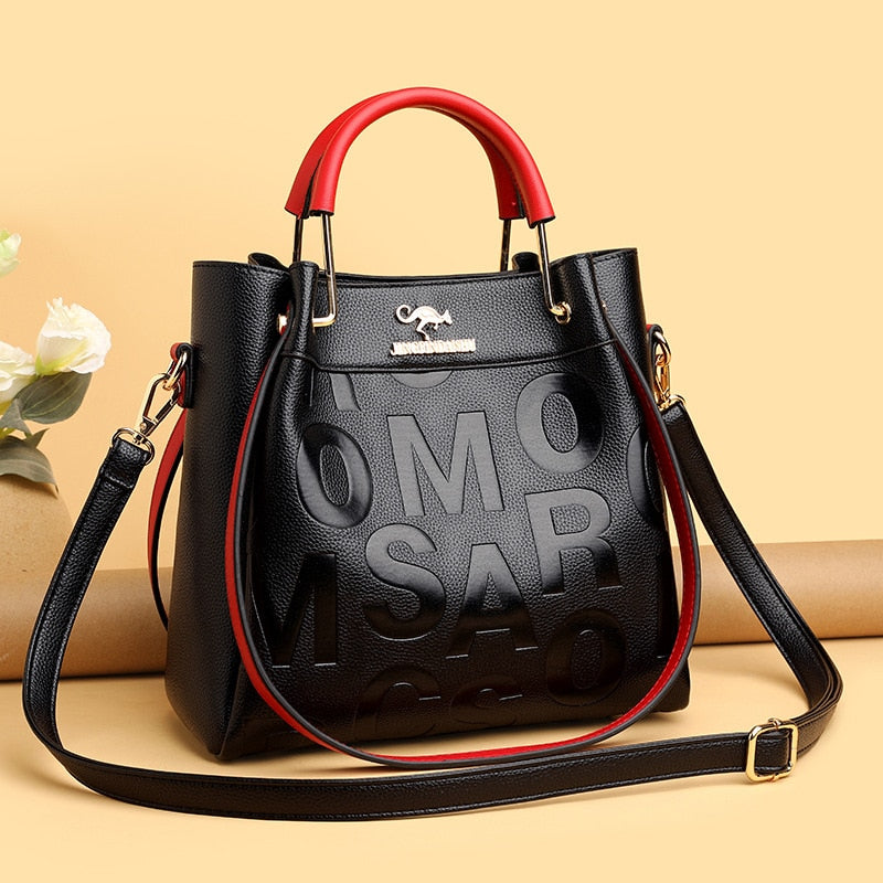 High Quality PU Leather Luxury Handbags Women Bags