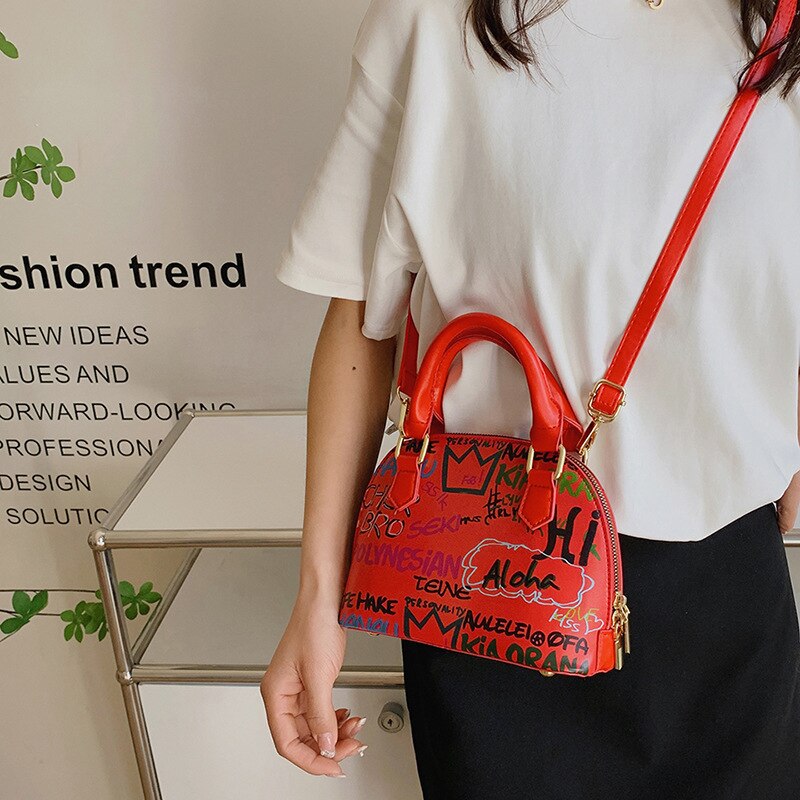 Letter GraffitiSmall Crossbody Bags Women