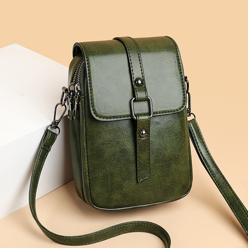 Ladies Soft Leather Small Messenger Bags