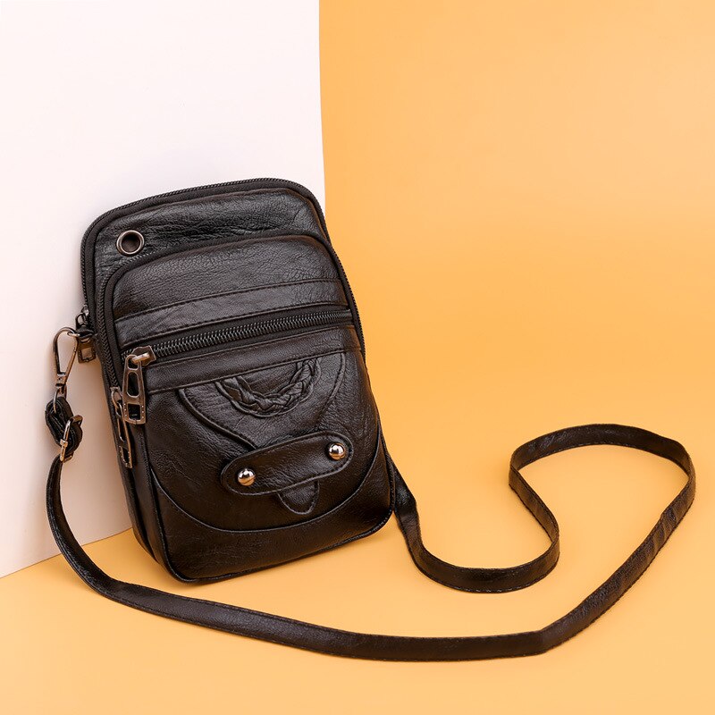 Vintage Small Crossbody Bag For Mobile Phone Women