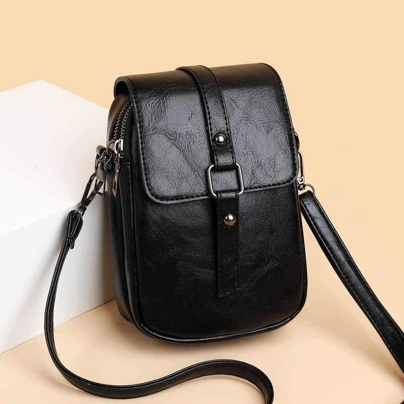 Ladies Soft Leather Small Messenger Bags