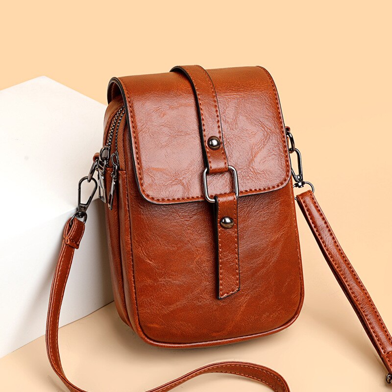 Ladies Soft Leather Small Messenger Bags